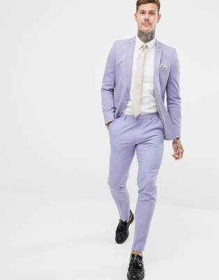 lilac suit trousers