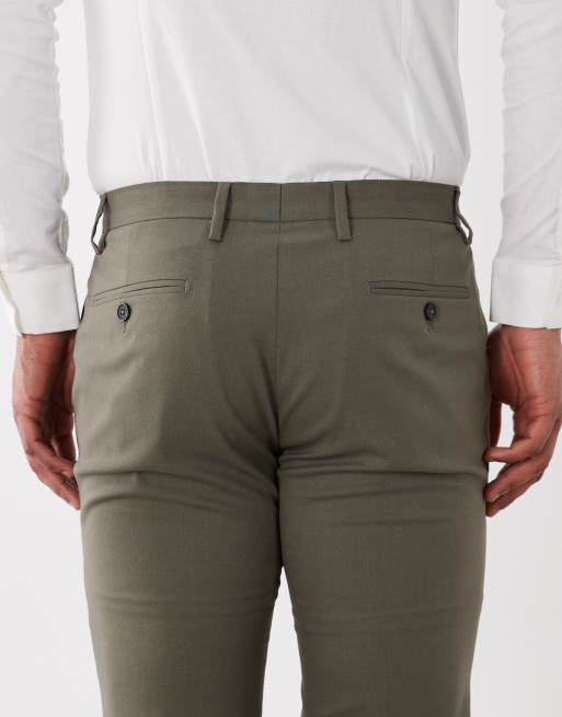 ASOS DESIGN skinny suit trousers in mid green, 5 of 5