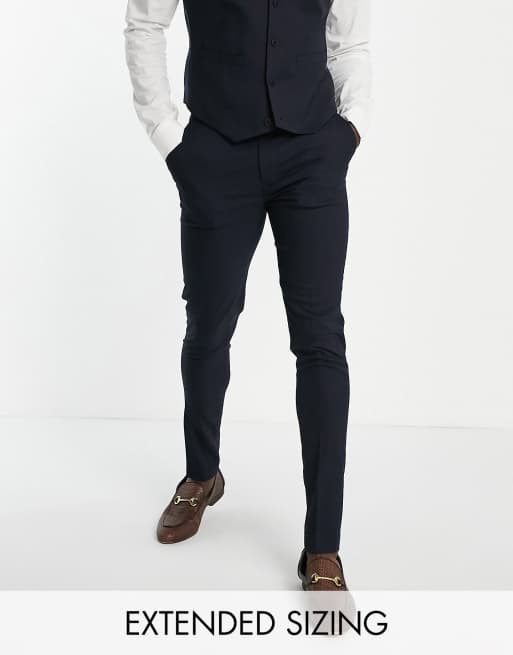 Navy skinny dress store pants