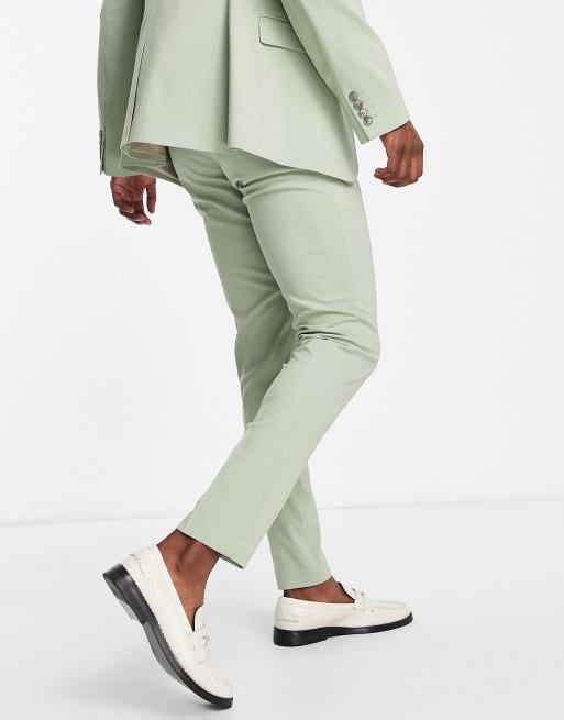 Asos sage hot sale green suit