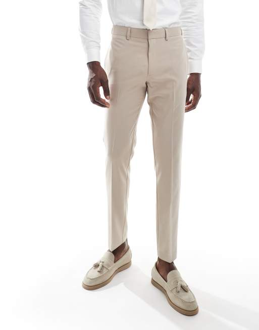 ASOS DESIGN skinny suit trousers in stone, 2 of 5