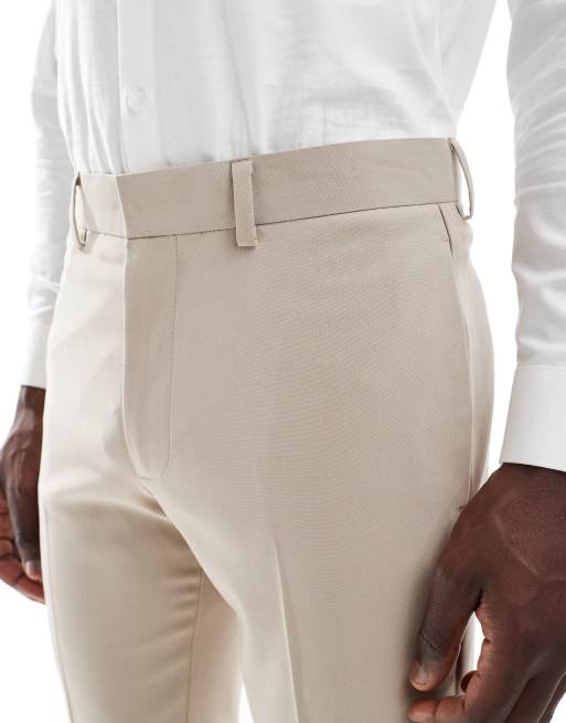 ASOS DESIGN skinny suit trousers in stone, 3 of 5
