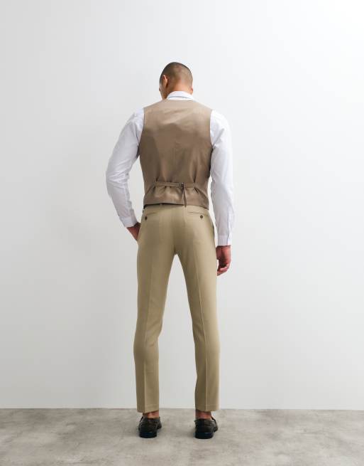 ASOS DESIGN skinny suit trousers in stone, 2 of 5