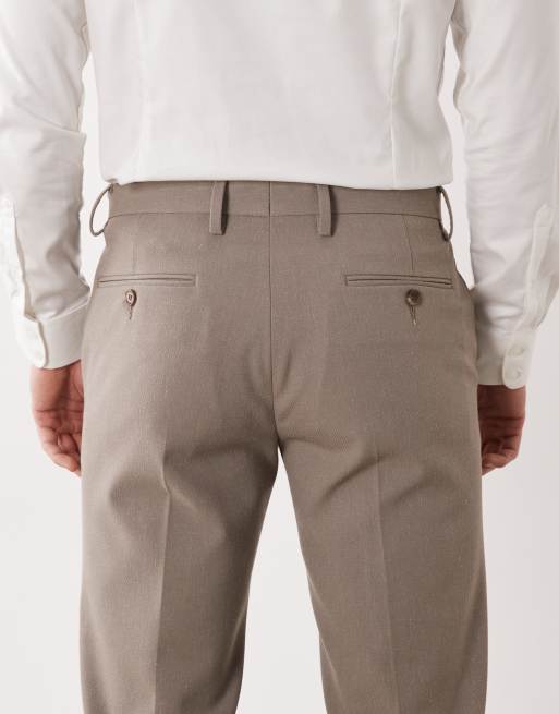 ASOS DESIGN skinny suit trousers in stone, 5 of 5
