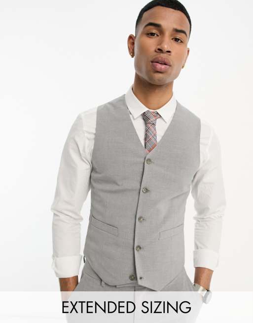 ASOS DESIGN skinny suit pants in gray