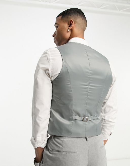 ASOS DESIGN skinny suit pants in gray