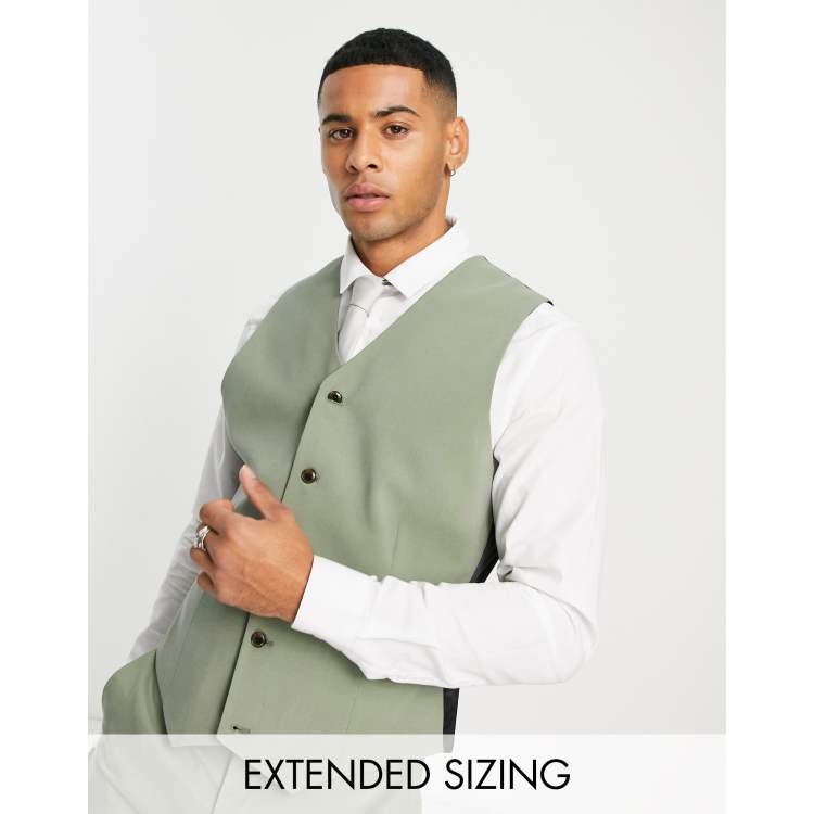 Olive green outlet waistcoat