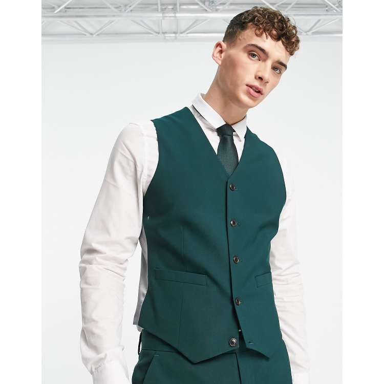 Dark green tuxedo on sale vest