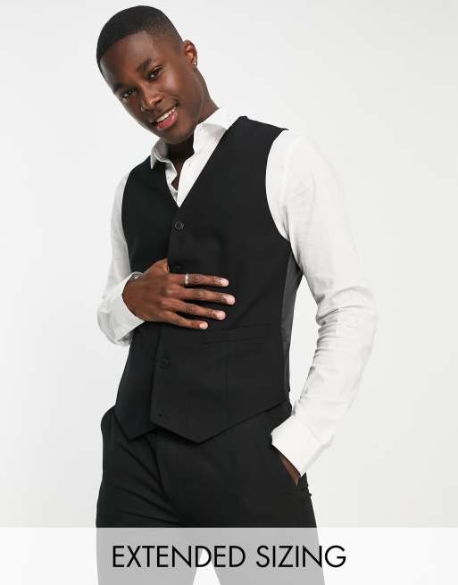 Black waistcoat clearance with black shirt