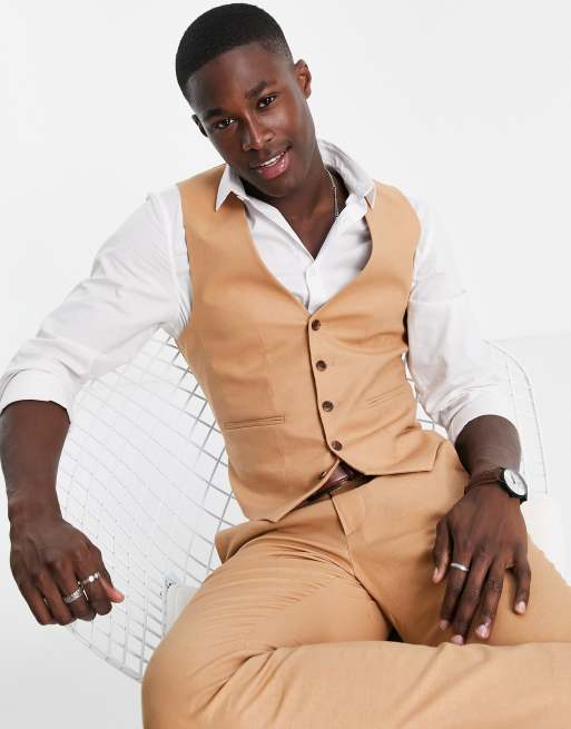 Tan waistcoat on sale