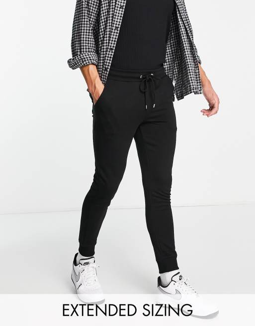 ASOS DESIGN skinny sweatpants in black