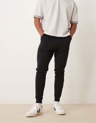 Asos Design Skinny Sweatpants In Black