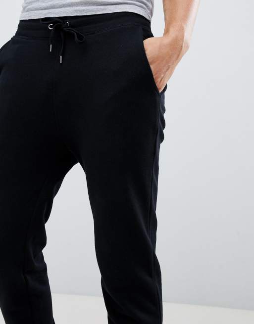 ASOS DESIGN skinny joggers in black