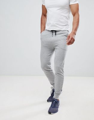 ASOS DESIGN skinny sweatpants in gray 