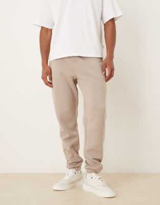 Asos Design Skinny Sweatpants In Neutral