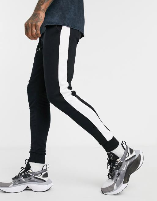 sweatpants with stripe down the side