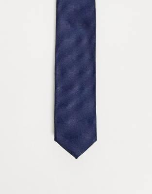 ASOS DESIGN ASOS DESIGN skinny tie in navy