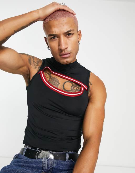 ASOS DESIGN - Skinny-top med rullekrave og udskæring i sort, 3 af 4