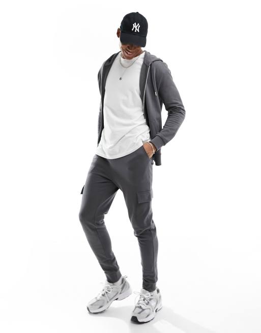 Asos mens grey sales tracksuit