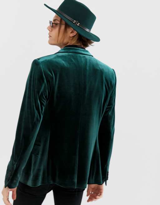 Asos green hotsell velvet suit