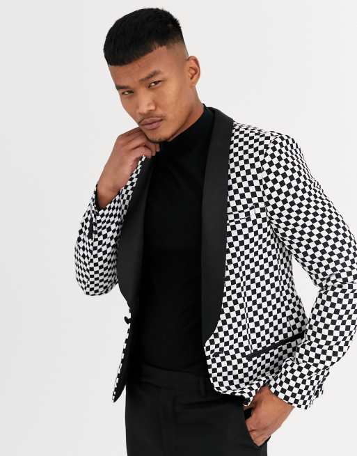 Asos black shop and white blazer