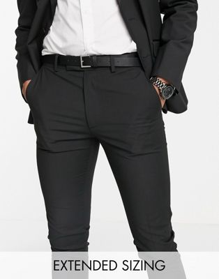 ASOS DESIGN skinny tuxedo in black suit
