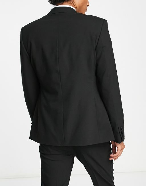 ASOS DESIGN skinny tuxedo jacket in black ASOS