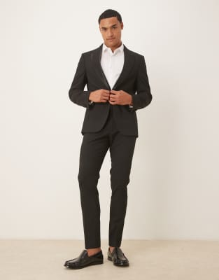 Asos Design Skinny Tuxedo Pants In Multi