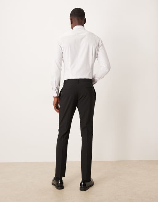 ASOS DESIGN skinny tuxedo pants in black, 5 of 5