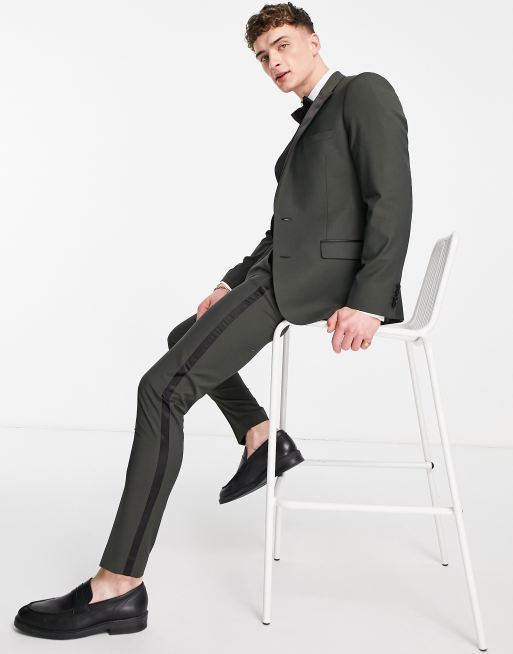 Pants with store tuxedo stripe