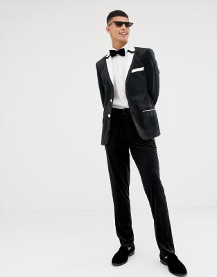 black and white prom suit