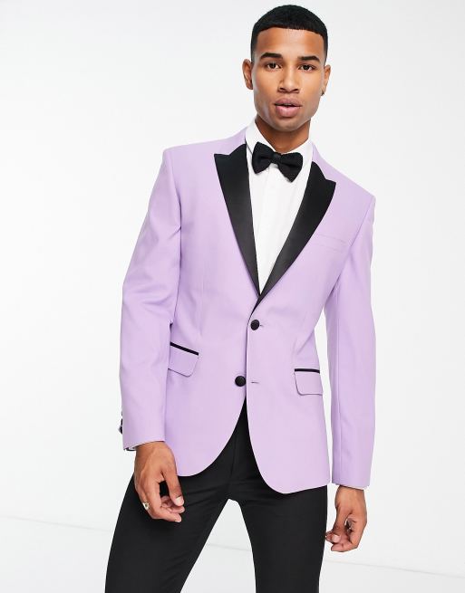 Purple sales tuxedo dress