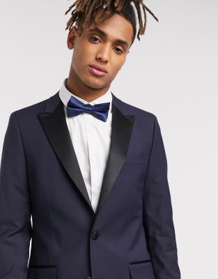 asos blue tuxedo