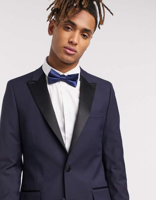 Asos hot sale navy tuxedo