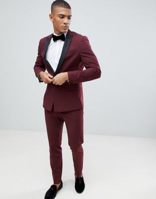 maroon skinny dress pants