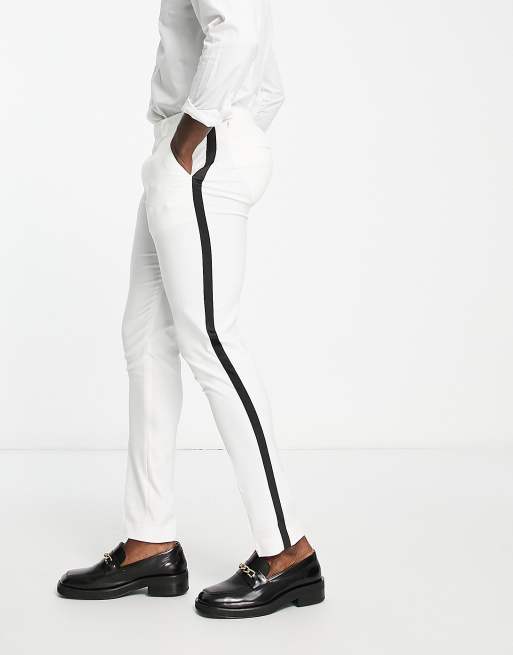 Skinny white trousers store mens