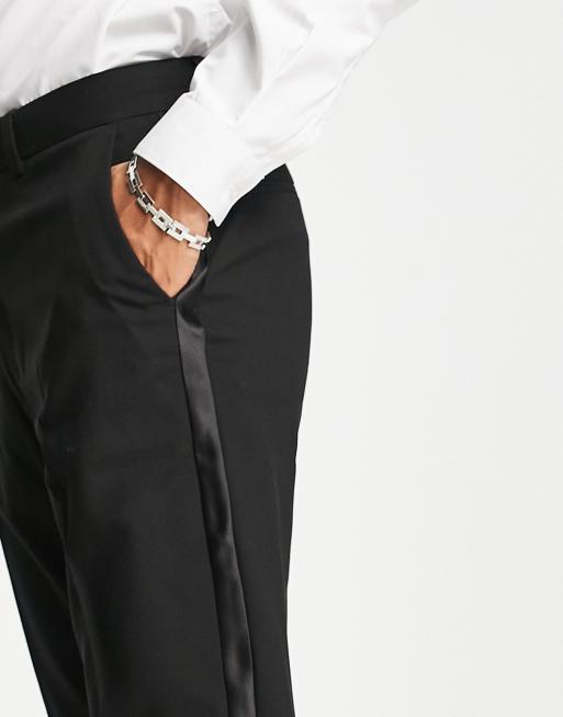 Skinny leg tuxedo store pants