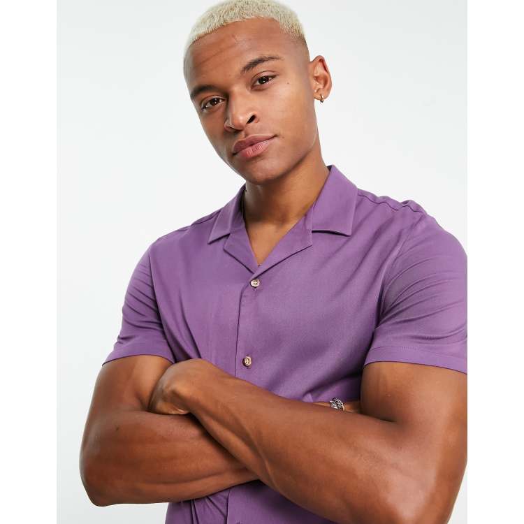 grape dress shirt The Go Big Stripe Long Sleeve Tech Shirt