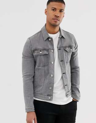 ASOS DESIGN skinny western denim jacket 