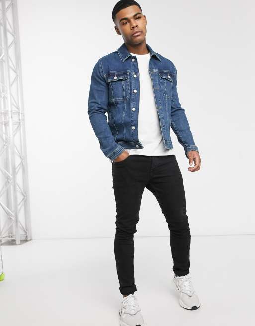 Denim jacket for deals skinny guys