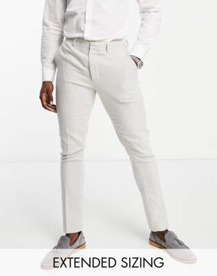 ASOS DESIGN skinny suit pants in gray