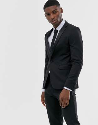 asos black tuxedo dress