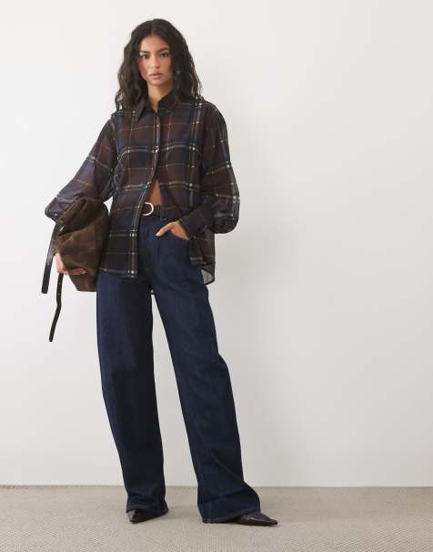 ASOS DESIGN skir oversize-skjorta i rutigt - view 1