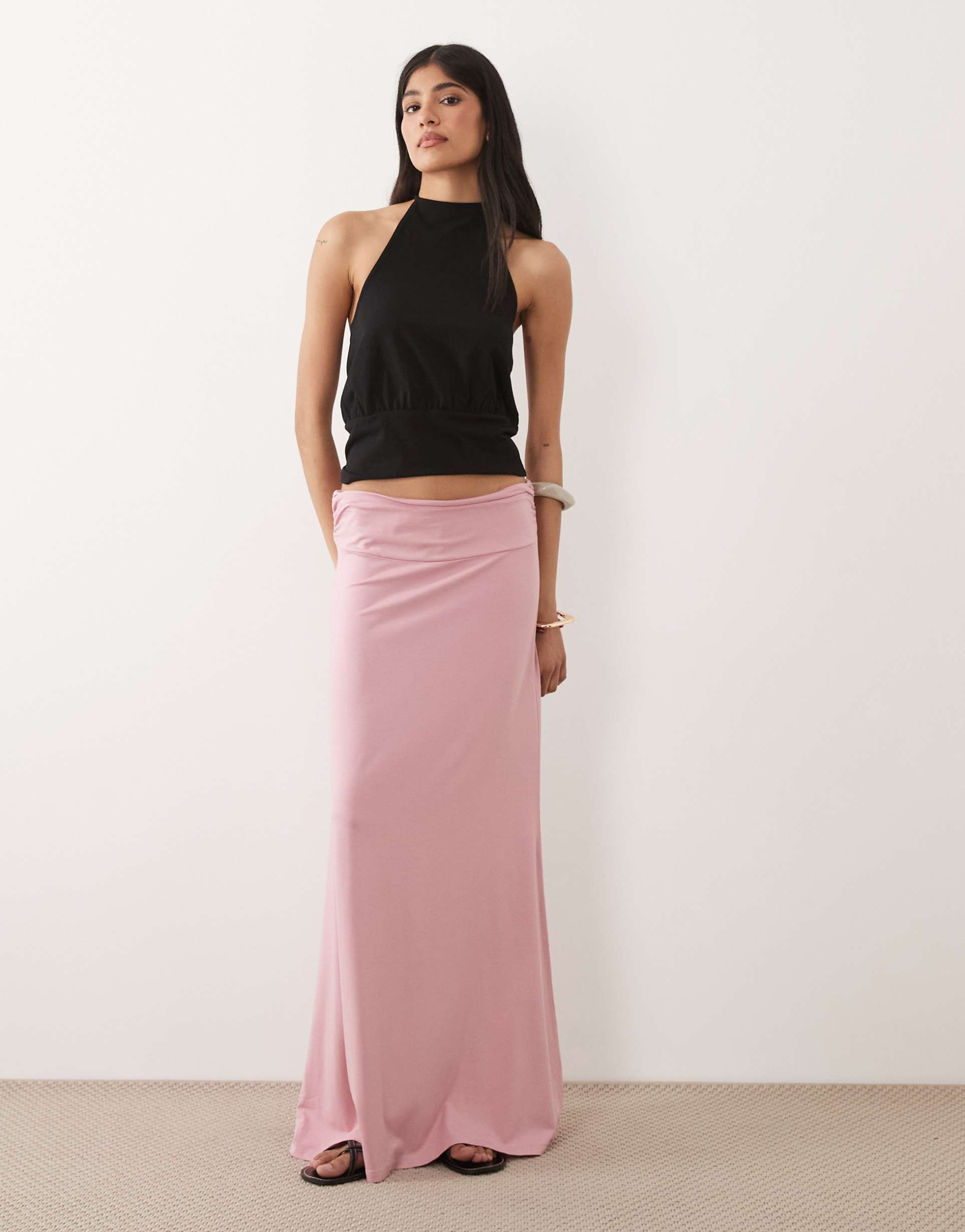 asos design skirt in pink - part of a set