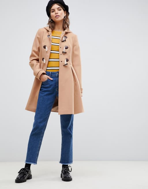 Asos skirted 2025 duffle coat