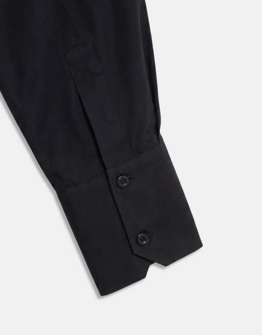 ASOS DESIGN skjorta med stor rosett i halsen i svart, 9 av 9