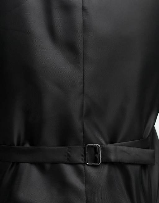 ASOS DESIGN – Skogsgrön, superskinny kostymväst i linnemix, del av kostym, 2 av 5
