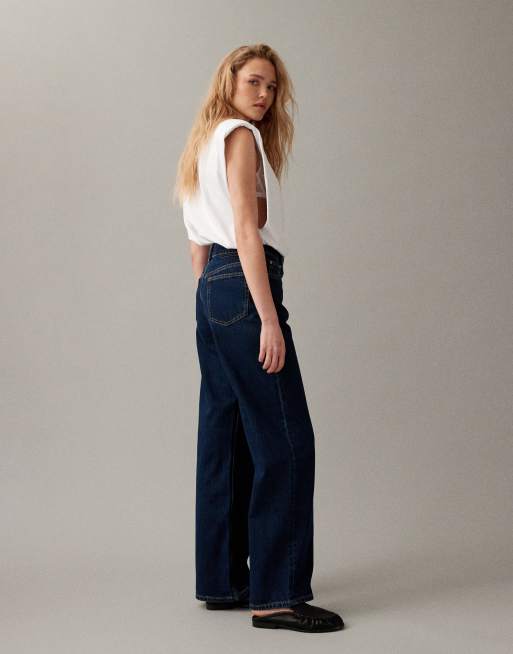 ASOS DESIGN – Sköljtvättade jeans i dad-modell med vida ben, 2 av 7