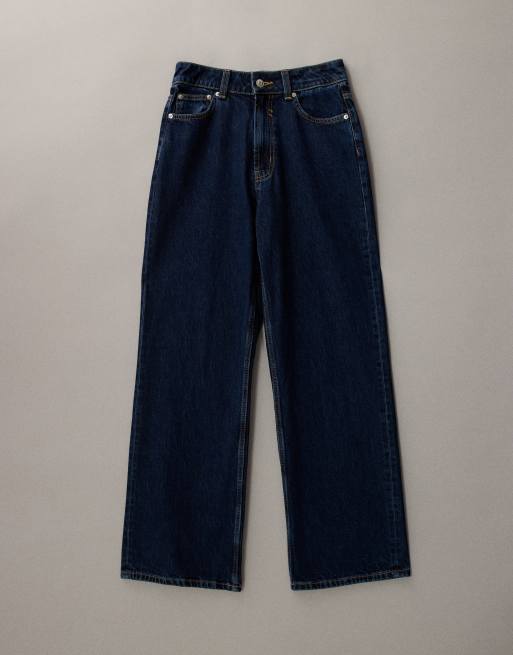 ASOS DESIGN – Sköljtvättade jeans i dad-modell med vida ben, 5 av 7