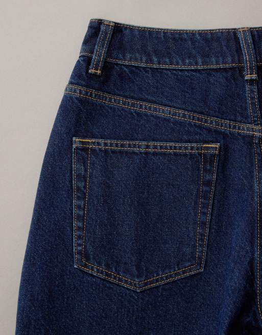 ASOS DESIGN – Sköljtvättade jeansshorts i dad-modell, 7 av 7